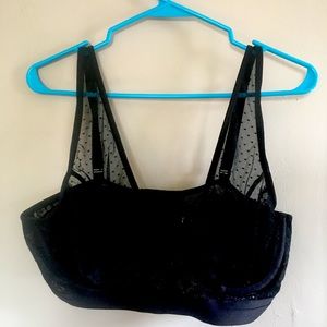 Torrid Curve Size 1 polka dot underwire bra/bralette